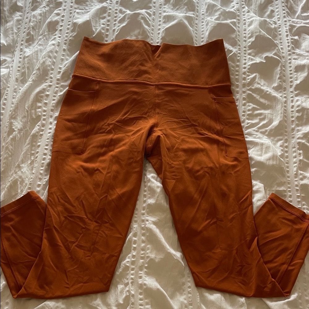 Athleta Orange Leggings